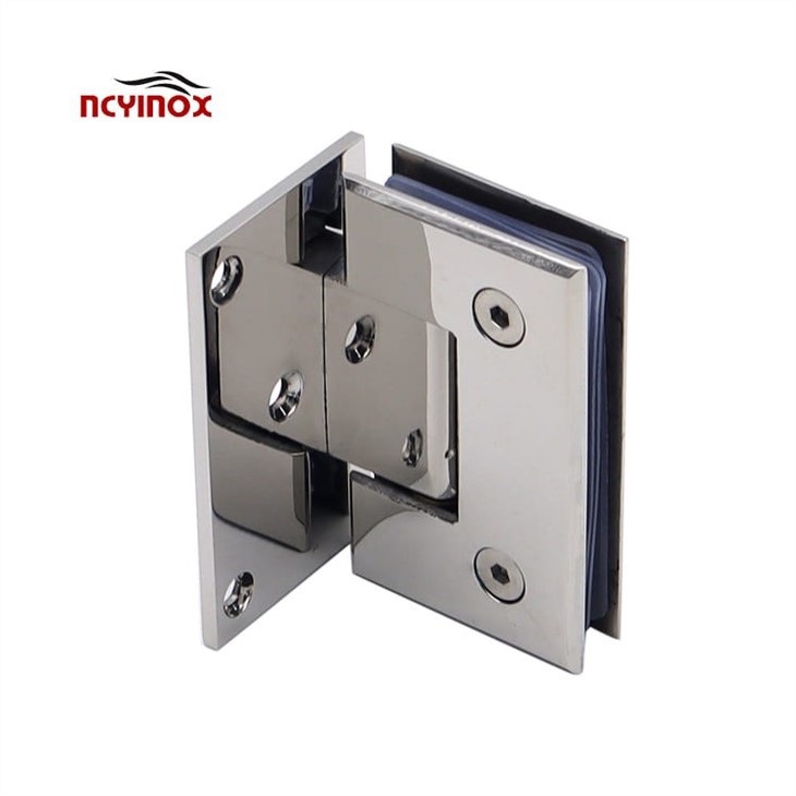 90 Degree Single Side Glass To Wall Shower Door Hinge
