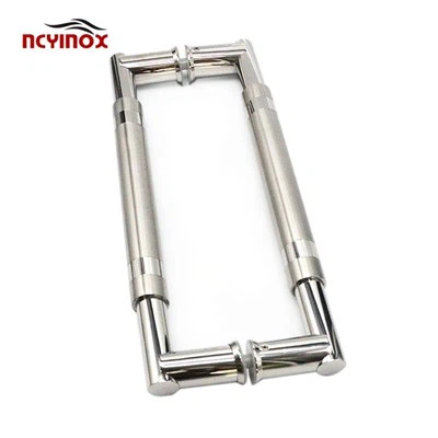 Poignées modernes de traction de porte en verre d'acier inoxydable de haute qualité pour la porte en verre