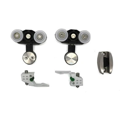 Systèmes de roues coulissantes Porte coulissante en verre trempé Roues suspendues Rouleau de porte